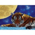 Art Puzzle Moon Tiger