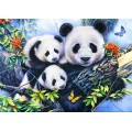 Bluebird Puzzle Panda Family
