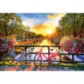 Castorland Picturesque Amsterdam with Bicycles