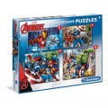 Clementoni 4 Puzzles - Marvel Avengers