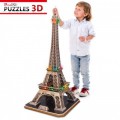 Cubic Fun Puzzle 3D mit LED - Eiffelturm, Paris - Schwierigkeit: 6/8