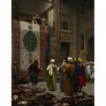 DToys Jean-Lon Grme: Carpet Merchant in Cairo, 1887