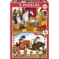 Educa 2 Puzzles - Pferde