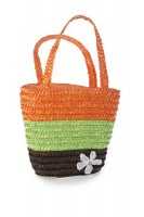Einkaufstasche braun/grün/orange, für Kinder - Kindertasche