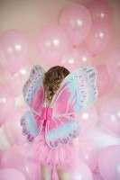 Glimmerwind-Flügel für Kinder, pink/royal