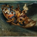 Grafika Eugne Delacroix: Christus im Sturm auf dem Meer, 1841