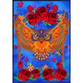 Grafika Owl & Roses