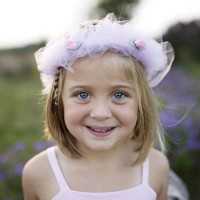 Haarkranz Fee, rosa - Haarschmuck für Kinder