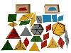 konstruktive farbige Dreiecke, 5 Sets