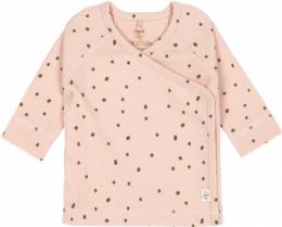 Lässig Kimono Shirt GOTS 62/68 Dots powder pink