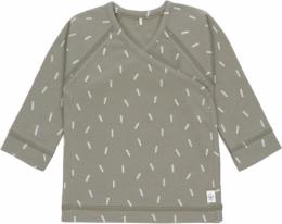 Lässig Kimono Shirt GOTS 62/68 Speckles olive