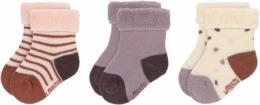 Lässig Neugeborenen-Socken GOTS 0-4 Monate Tiny Farmer lilac