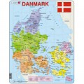 Larsen Rahmenpuzzle - Karte von Dnemark (auf Dnisch)