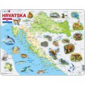 Larsen Rahmenpuzzle - Kroatien und seine Tiere (auf Kroatisch)
