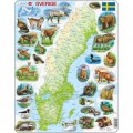 Larsen Rahmenpuzzle - Schweden (auf Schwedisch)