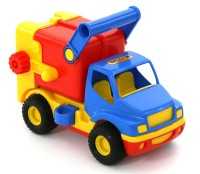 LKW, ConsTruck Müllwagen gelb-blau-rot von wadertoys