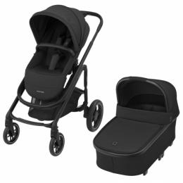 Maxi-Cosi Plaza Plus Kinderwagen inkl. Babywanne Essential Black