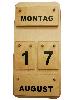 Montessori Dauerkalender aus Holz