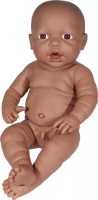 Neugeborenen-Puppe 42cm Boy braun