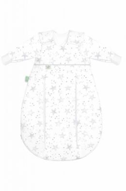 Odenwälder SET Unterzieh-BabyNest® & prima klima Jersey-Schlafsack scribble stars grey 60/70
