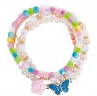 Pearly Butterfly Armband, 4er Set - Kinderschmuck
