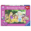 Ravensburger 2 Puzzles - Disney Palace Pets - Beste Freunde der Prinzessinnen
