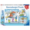 Ravensburger 3 Puzzles - Auf der Skipiste