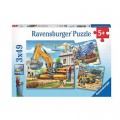Ravensburger 3 Puzzles - Groe Baufahrzeuge