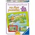 Ravensburger Rahmenpuzzle - Kleine Gartentiere (3x6 Teile)