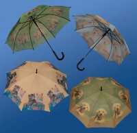 Regenschirm Rundgriff mit süssen Tierkindern