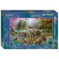 Step Puzzle Spring Wolf Family