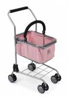 Supermarkt-Einkaufswagen für Kinder Melange grau-rosa