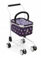 Supermarkt-Einkaufswagen für Kinder Stars lila