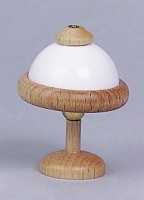 Tischlampe mit Holzfuß, für Puppenhaus