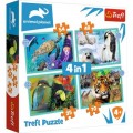 Trefl 4 Puzzles - Animal Planet