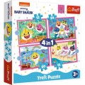 Trefl 4 Puzzles - Baby Shark