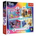 Trefl 4 Puzzles - Dreamworks - Trolls World Tour