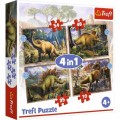 Trefl 4 Puzzles - Interesting Dinosaurs