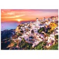 Trefl Sonnenuntergang ber Santorini