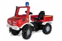 Tretfahrzeug rollyFire Unimog mit Schaltung und Bremse von rolly toys