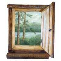 Wandaufkleber Wallies Gemälde (Mural) Cabin Window
