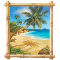 Wandaufkleber Wallies Gemälde (Mural) Tropical Window