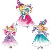 Wandaufkleber Wallies Motiv-Sticker (Cutouts) Princess Fairies