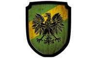 Wappenschild Adler, grün