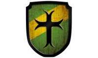 Wappenschild Kreuz, grün