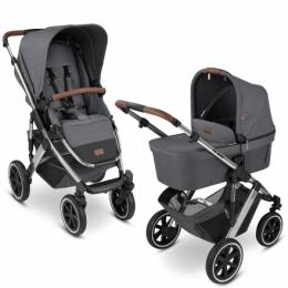 ABC Design Diamond Edition Salsa 4 Air 2022 asphalt Kombikinderwagen inkl. Zubehörpaket