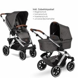 ABC Design Salsa 4 Air asphalt inkl. Zubehörpaket Diamond Edition Kombikinderwagen