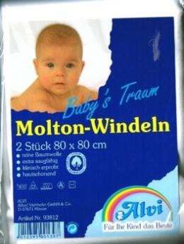 Alvi Molton Windeln weiß 93812