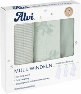 Alvi Mull-Windeln Teddy 1961 3 Stk. 80x80cm