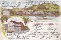 Ansichtskarte Gruss aus Linz, ein altes Original, PLZ 53545